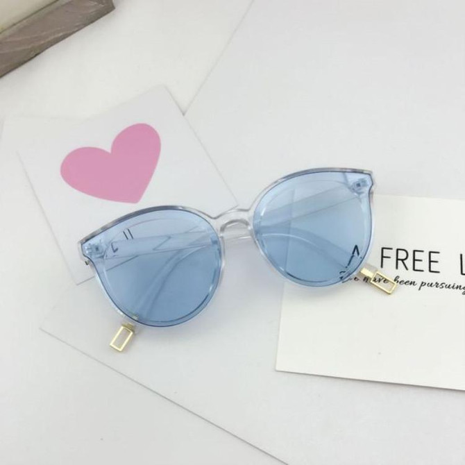 Sunglasses Retro Street Fashion Sun Glasses(Blue)