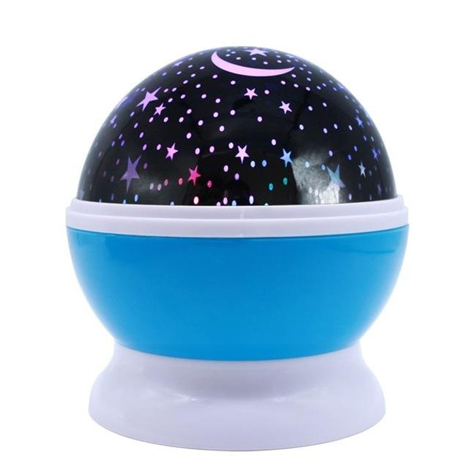 Stars Starry Sky LED Battery USB  Night Light Projector Luminaria Moon Novelty Table Night Lamp for Children(Blue)