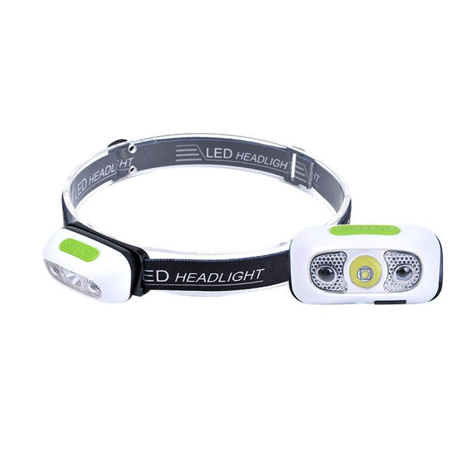 Smart Sensor Outdoor USB Headlight LED Portable Strong Light Night Running Headlight, Colour: White 5W 140LM