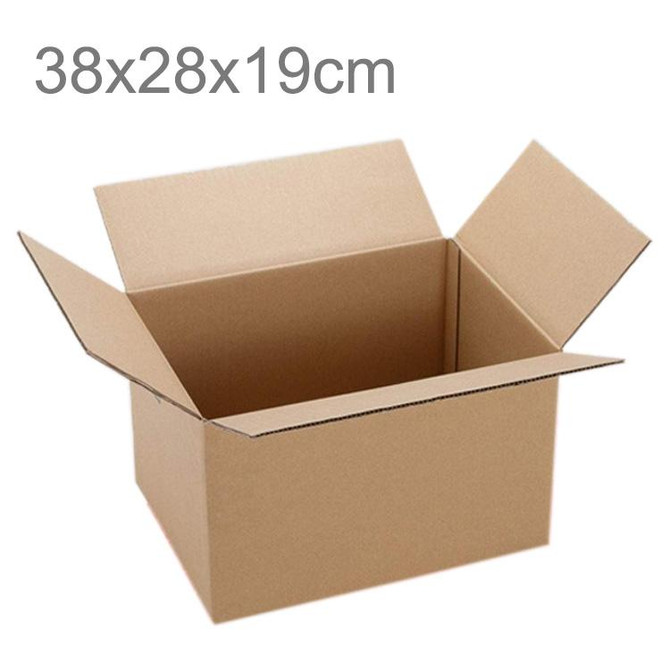 Shipping Packing Moving Kraft Paper Boxes, Size: 38x28x19cm