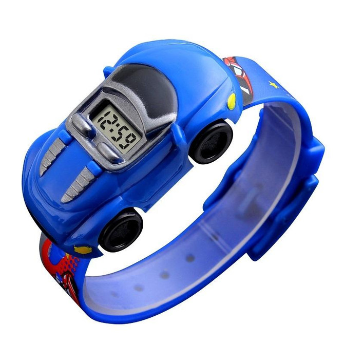 SKMEI 1241 Fashion Cute Cartoon Car Children Digital Watch(Blue)