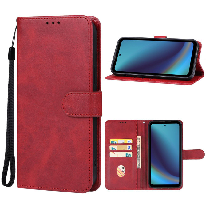 For DOOGEE V20 Pro Leather Phone Case(Red)