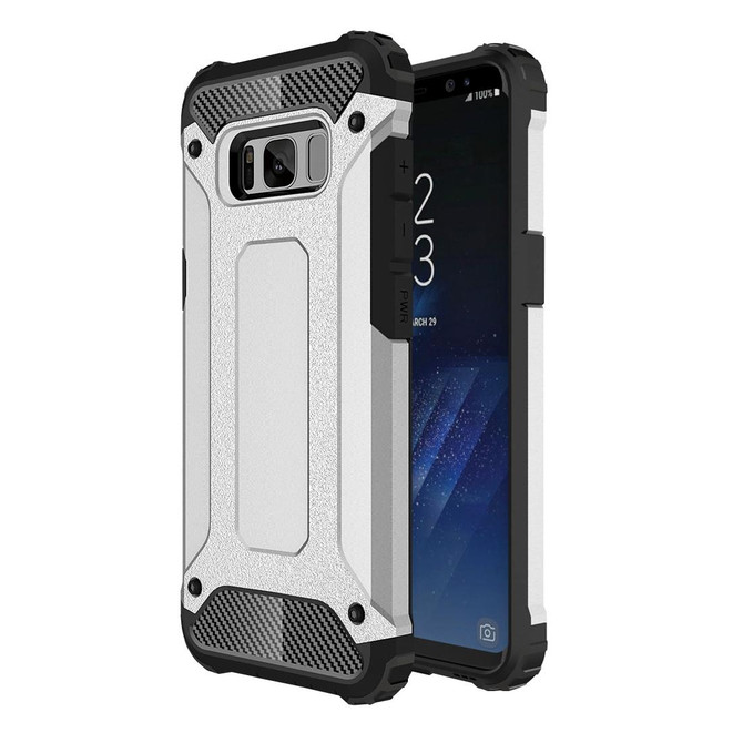 For Galaxy S8 + / G955 Tough Armor TPU + PC Combination Case(Silver)