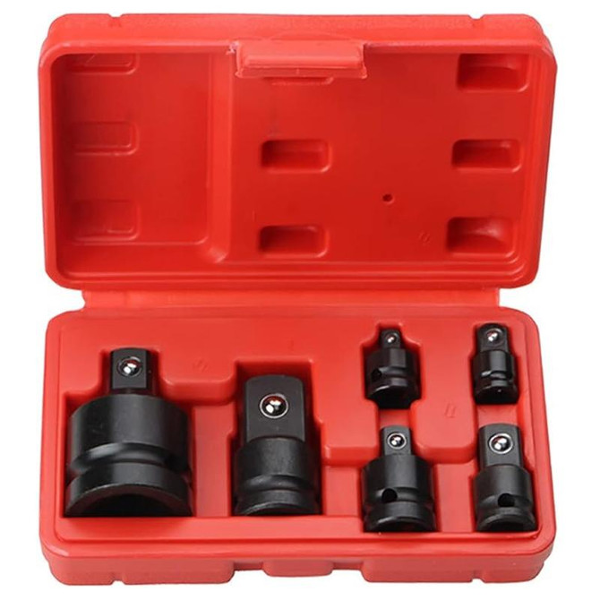 6pcs /Box Sleeve Adapter Ratchet Quick Wrench Air Cannon Adaptor Conversion Accessory Tool(With Box)