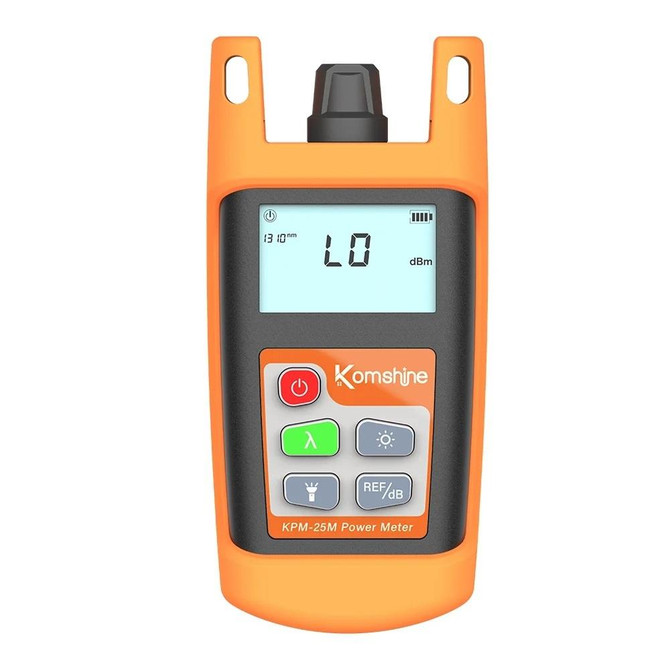 Komshine Mini Handheld Optical Power Meter Fiber Loss Measurement, Specification: KPM-25M-C/-50DBM~+26DBM