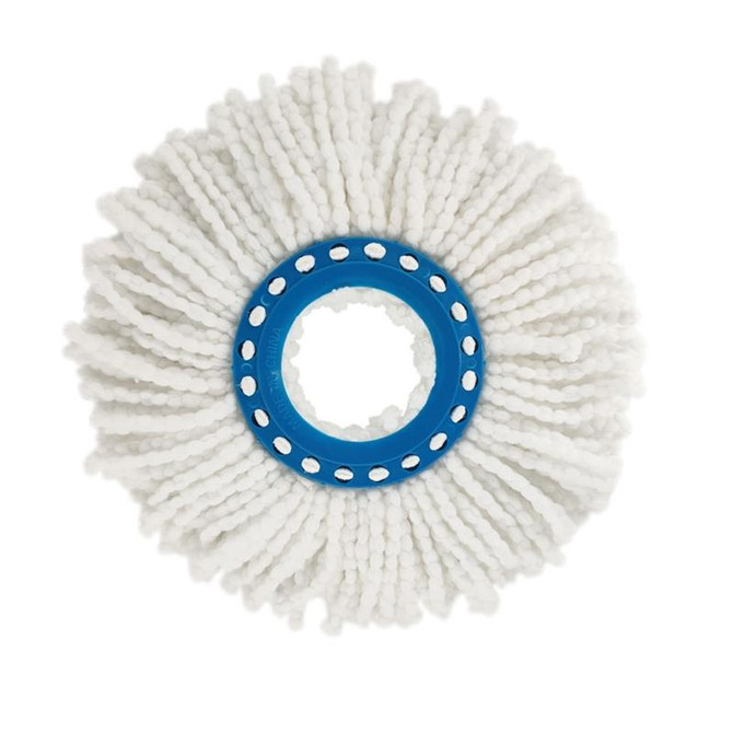 Fine Fiber Mop Pad For 15.8-16cm 360 Rotating Mop Cotton Yarn Replacement Cloths(Blue)