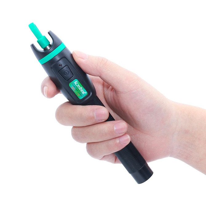 KomShine Metal Visible Laser Light Source Fiber Optic Red Light Pen, Model: KFL-11P-20MW