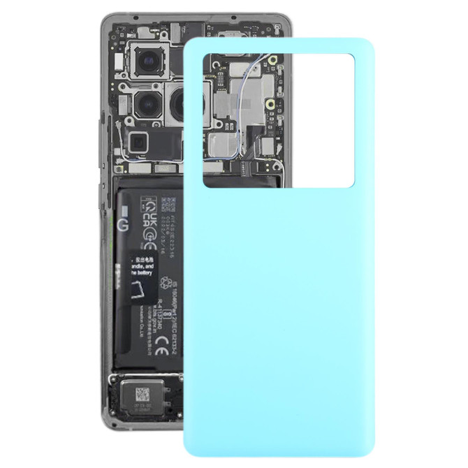 For vivo X80 Pro OEM Glass Material Battery Back Cover(Blue)