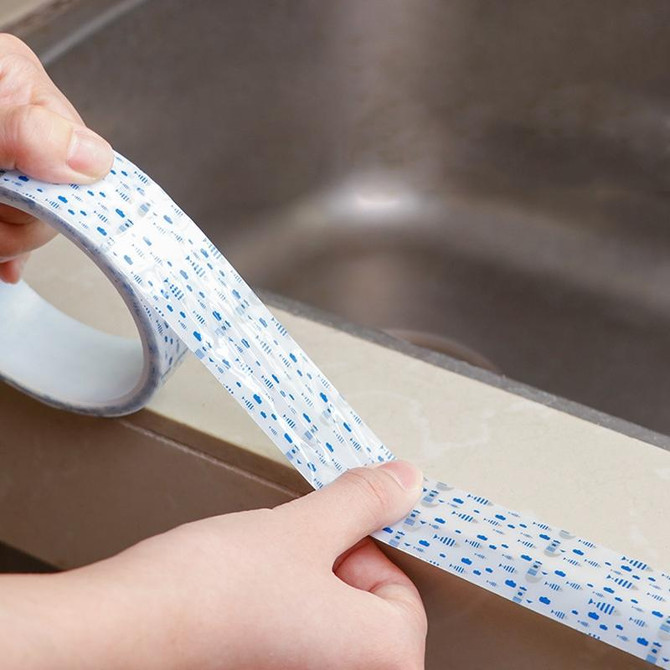 3.8cm x 10m Kitchen Anti-mildew Sticker Home Sink Self-adhesive Gap Waterproof Strip