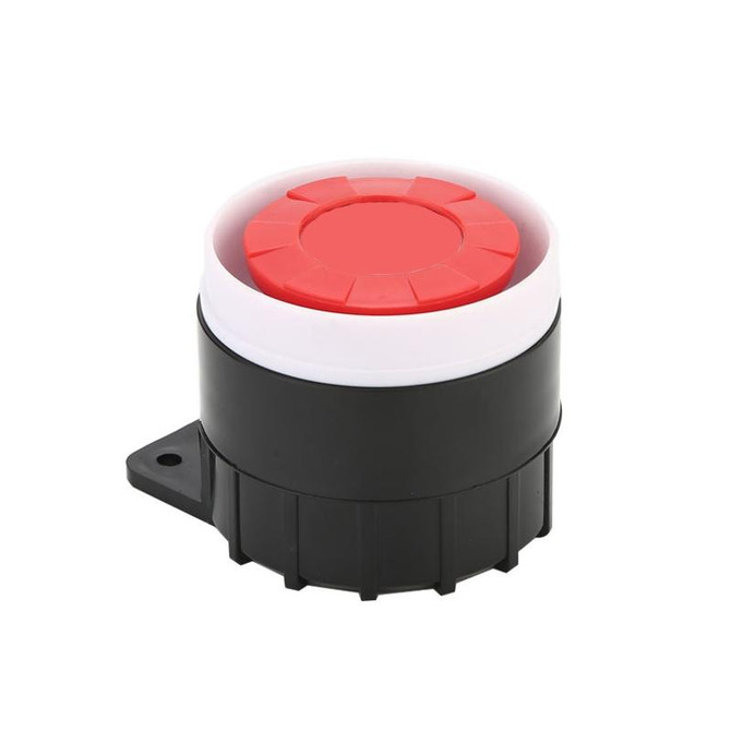 BJ-1K High-Decibel Active Buzzer Dual Audio Electronic Siren Alarm Wall-Mounted Anti-Theft Buzzer, Voltage: 24V(Red White Black)
