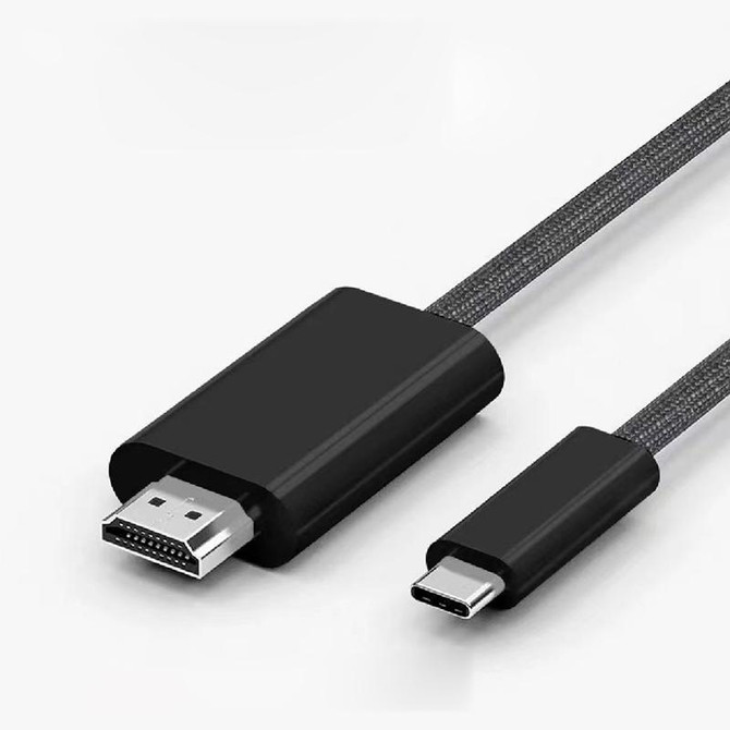 4K 30Hz USB-C / Type-C to HDMI HD Adapter Cable, Length: 1.8m(Black)