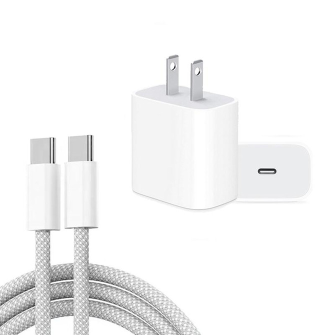 PD35W USB-C / Type-C Port Charger with 1m Type-C to Type-C Data Cable, US Plug