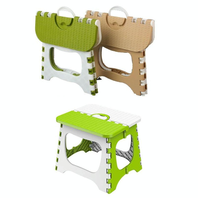 Medium Outdoor Camping Decking Chair Portable Household Foldable Bench(Color Random Delivery)