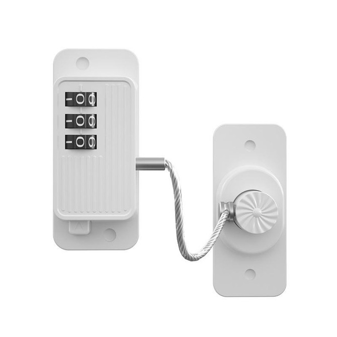 Children Window Safety Lock Limited Positioning Password Refrigerator Lock(White)