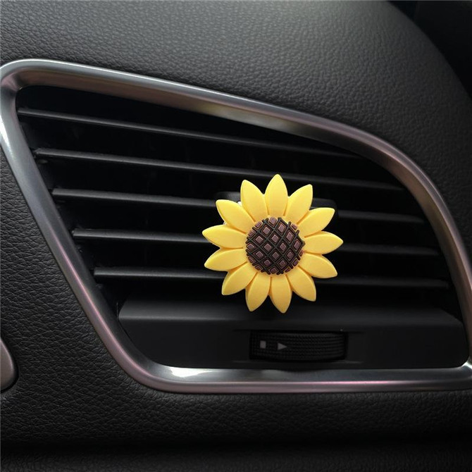 Sunflower Car Air Vent Aromatherapy Decorative Clip, Color: Small Sunflower