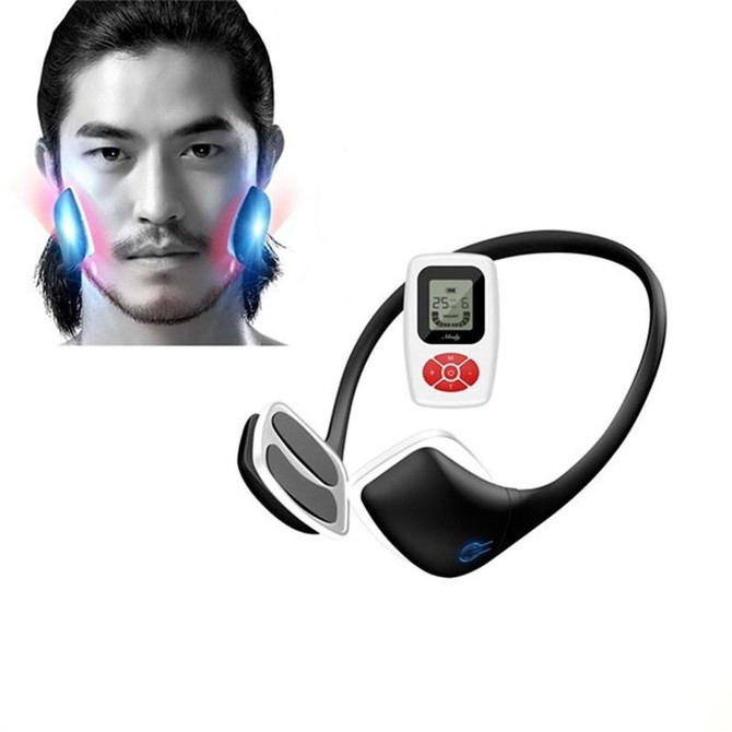 Micro-Current Facial Massager Smart Lazy Face-Lifting Device EMS Beauty Device(Black)