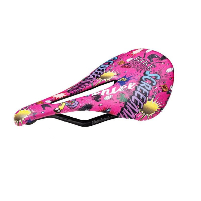 ENLEE E-ZD412 Bicycle Carbon Fiber Cushion Outdoor Riding Mountain Bike Saddle, Style: Explosion