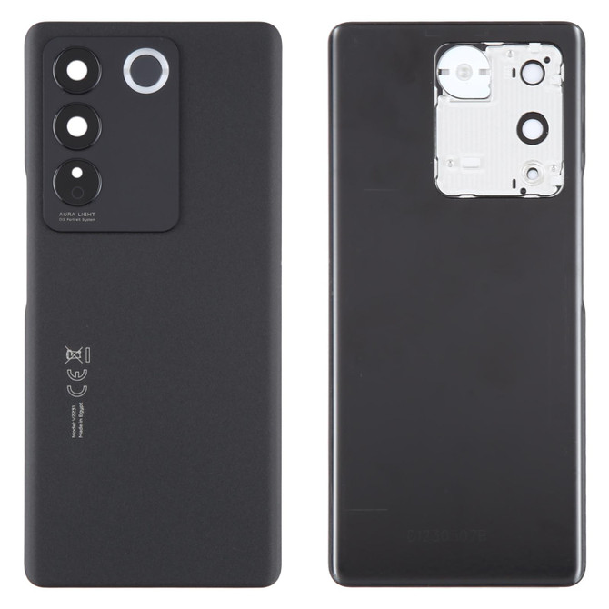 For vivo V27 Original Battery Back Cover with Camera Lens Cover(Black)