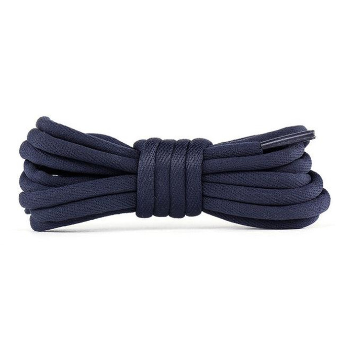 5 Pairs Bold Round Sneakers Casual Shoes Rope, Length:100cm(Navy)