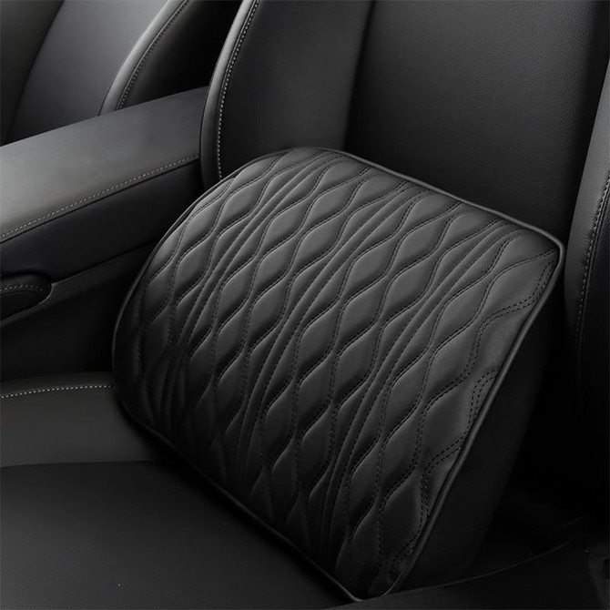 Car Seat Memory Foam Support Cushion, Color: Black Waist Support