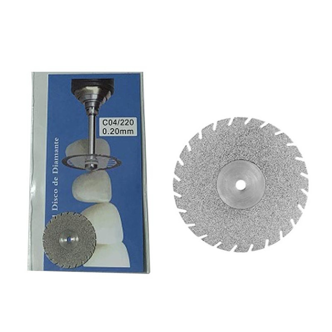 0.2mm Dental Lab Polishing Diamond Discs Dentist Rotary Cutting Tool C04/220