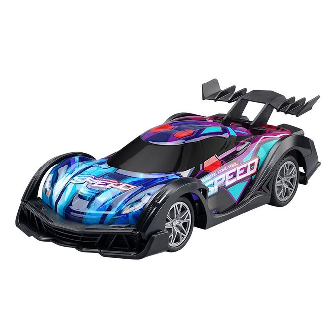 Q170 Colorful Lights Racing Four-wheel Drive Remote Control Car(Blue)