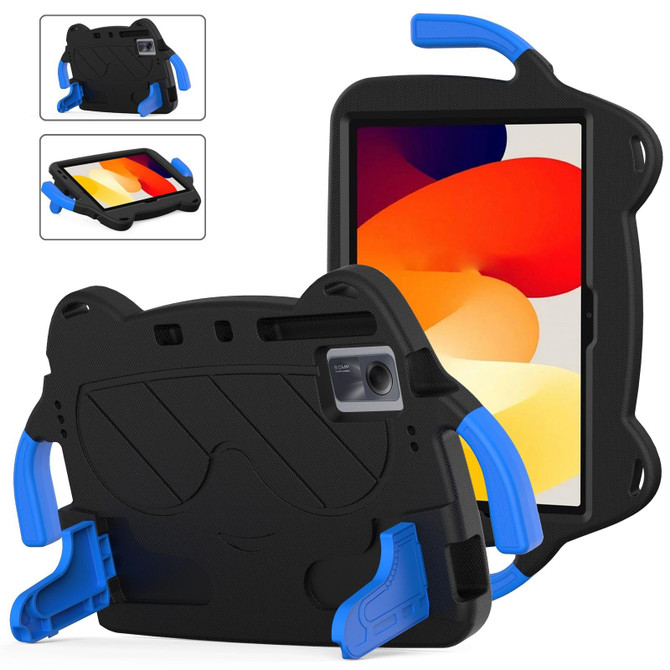 For Xiaomi Redmi Pad SE 11 2023 Ice Baby EVA Shockproof Hard PC Tablet Case(Black+Blue)