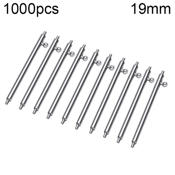 19mm 1000pcs Stainless Steel Connector Switch Pin for Watch Band, Diameter: 0.15mm