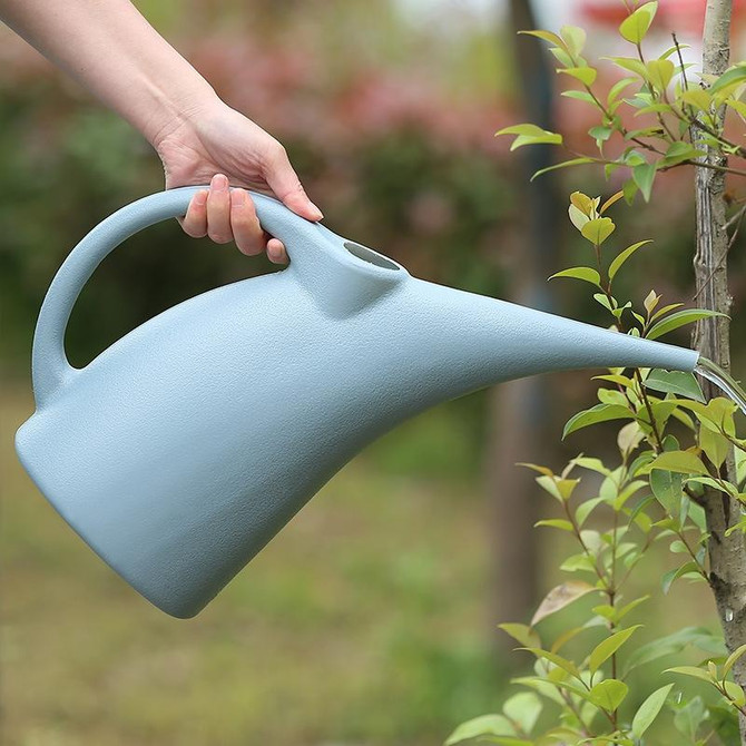 3L Gray Long Spout Watering Can Durable Water Bottles Kettle For Home Flowers Garden Supplies