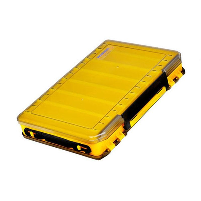 PROBEROS H1000 Double Sided Lure Box Handheld Double Layer Storage Case For Bait Accessories, Style: A Model(Yellow)