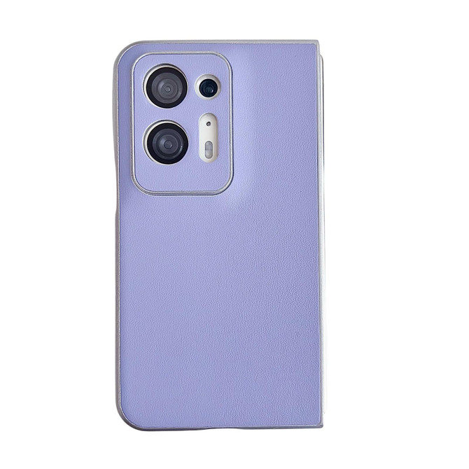 For OPPO Find N2 Morandi Pearlescent Paint Shockproof Phone Case(Purple)