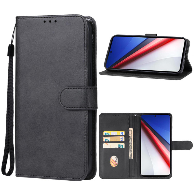 For DOOGEE DK10 Leather Phone Case(Black)