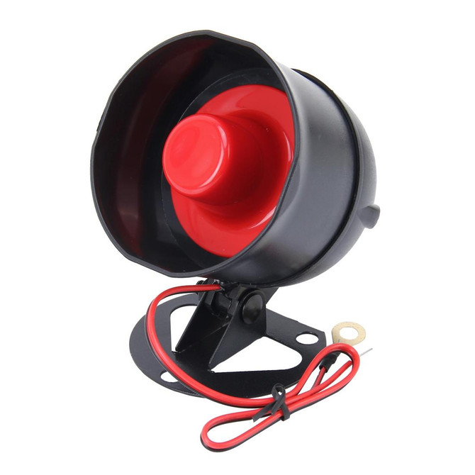 Car Safty Warning Alarm System Engine DC 12V 15W 6 Tone Loudspeaker Buzzer Speaker Anti-theft Device High-decibel Alarm Anti-theft Speaker