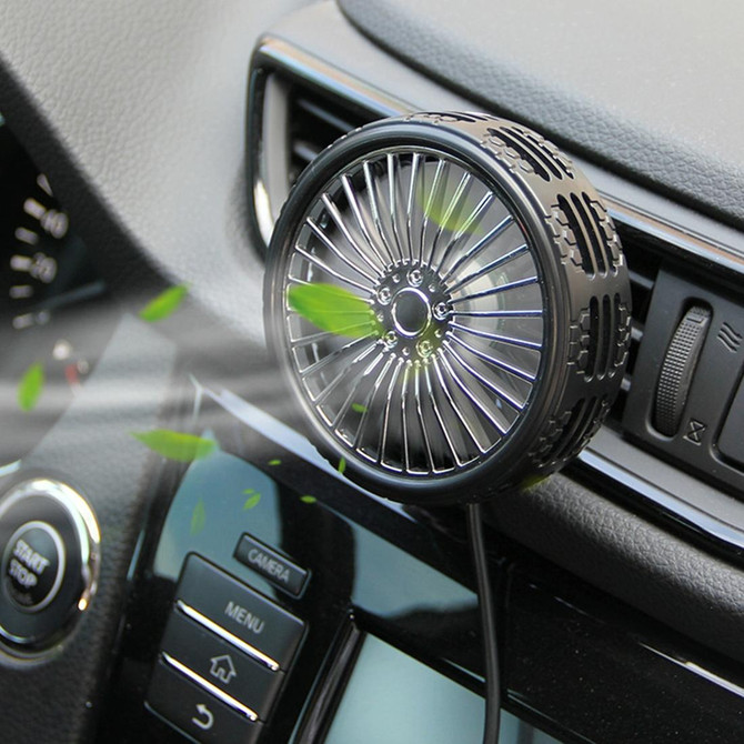 F203A Portable Car Air Outlet Electric Cooling Fan