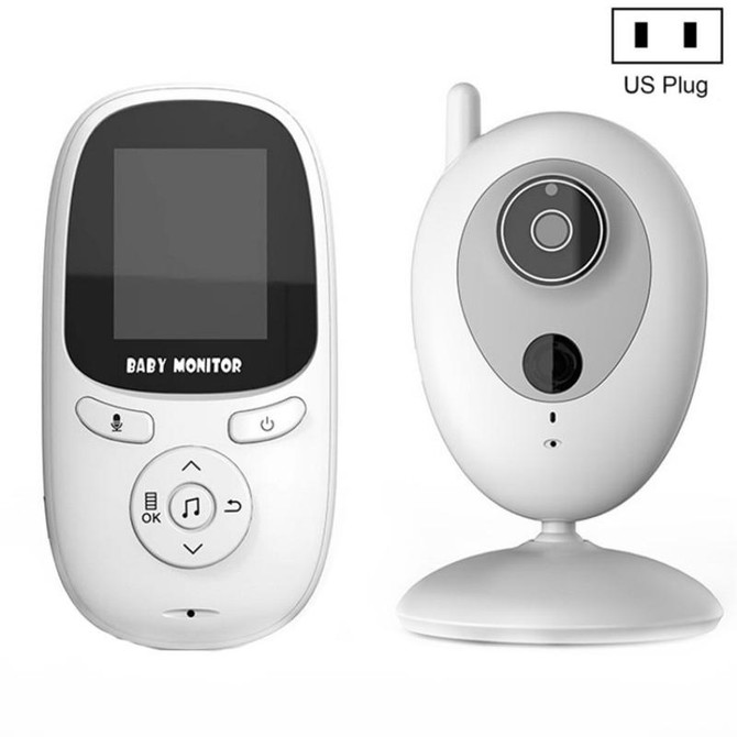 R306 Room Temperature Monitor Intercom Camera 2.0-inch Night Vision Wireless Baby Monitor(US Plug)