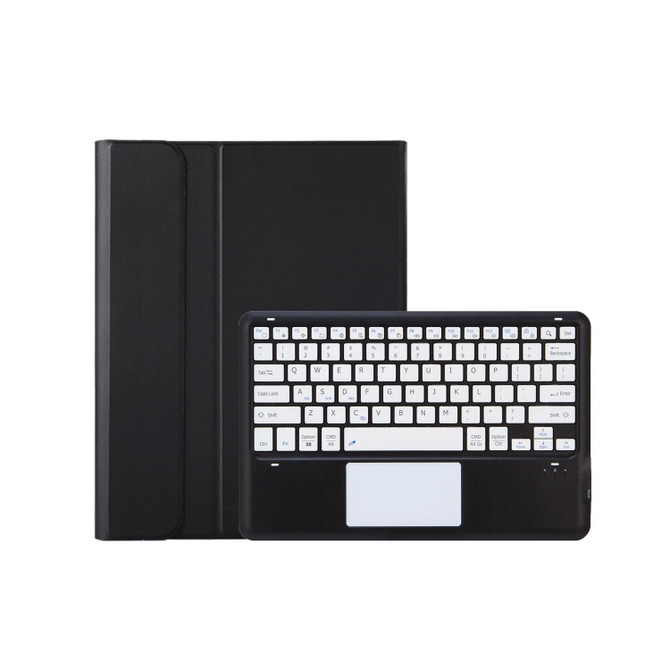 For Huawei MatePad Pro 13.2 inch AH18-A Detachable Bluetooth Keyboard Leather Tablet Case with Touch(Black+White)