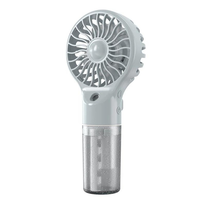 USB Rechargeable Handheld Misting Fan Portable Hydration Electrical Fan(Grey)