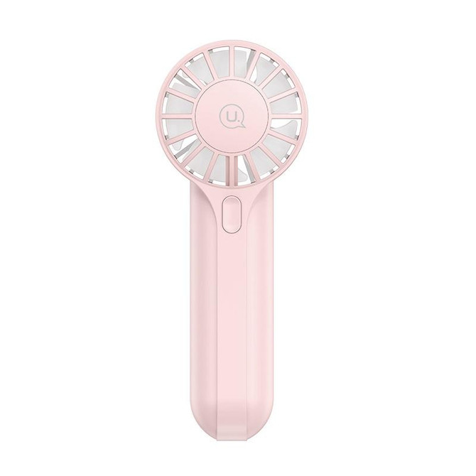 USAMS ZB288 Portable Type-C Rechargeable High Speed Handheld Mini Fan(Pink)