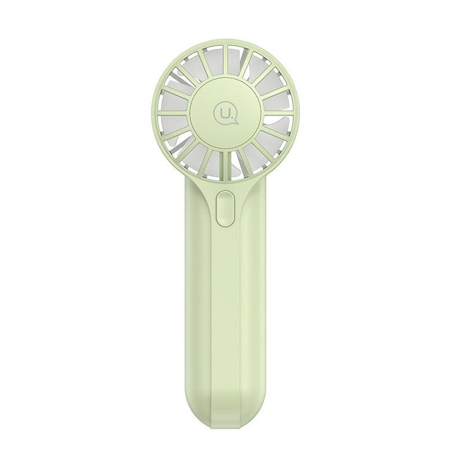 USAMS ZB288 Portable Type-C Rechargeable High Speed Handheld Mini Fan(Green)