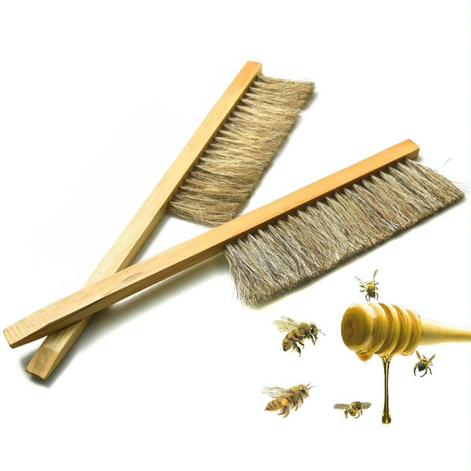 Double-row Pig Hair Bee Sweep Bee Brush Sweep Bee Brush