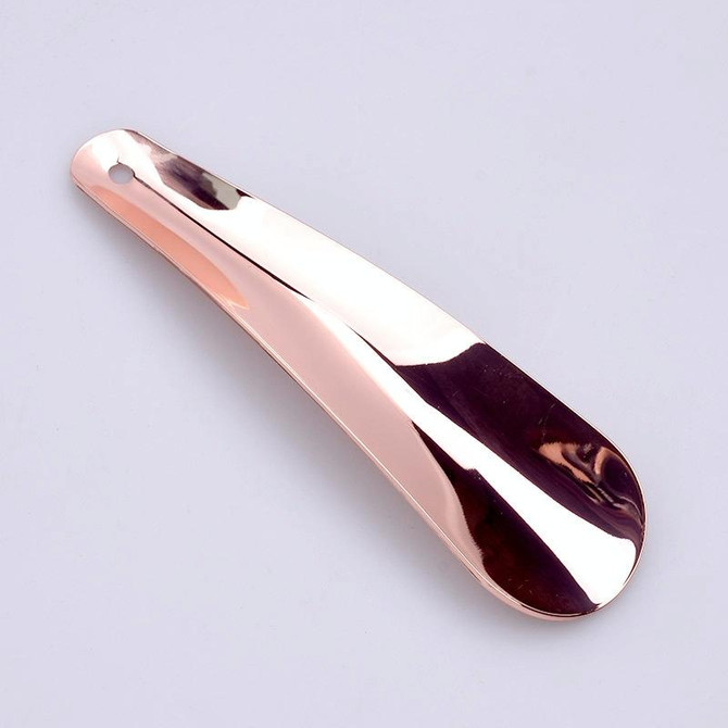 XB-2586 2 PCS  Metal Shoehorn Lift Shoe Wearer, Colour: Rose Gold