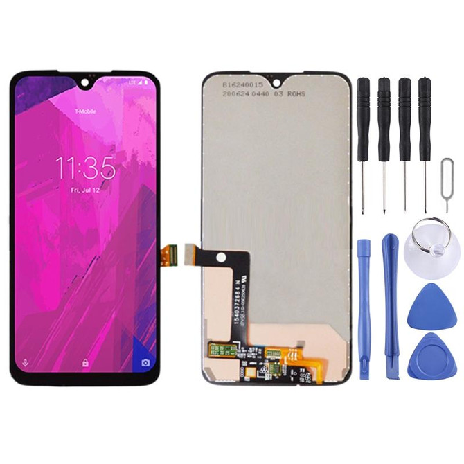 LCD Screen and Digitizer Full Assembly for T-Mobile Revvlry Plus xt1965-t(Black)
