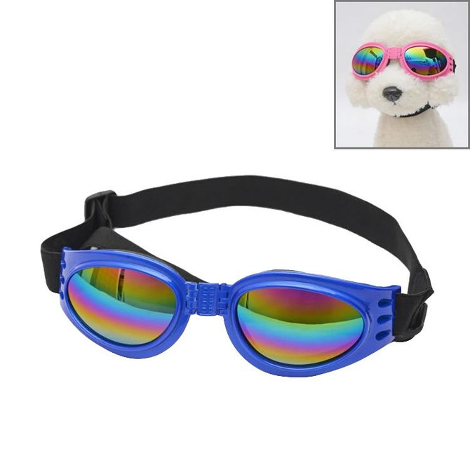 Anti-fog UV400 Dog Foldable Polarized Sunglasses for Dogs with 6Kg Weight or Heavier(Blue)