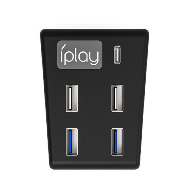 iplay HBP-308 For Sony PS5 5 in 1 Game Console USB3.0 HUB Connection Transmission Extender(Black)