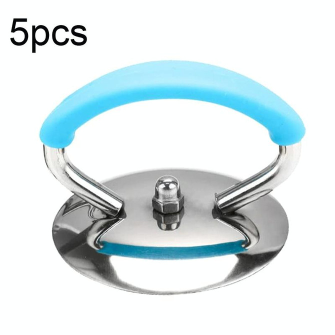 5pcs Universal Silicon Pot Lid Handle Kitchenware Accessories, Style: Blue Silicon Ring
