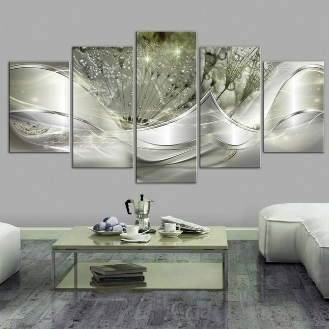 Sofa Background Wall Decorative Painting Hanging Paintings Frameless, Size: 10x25cm(Green)