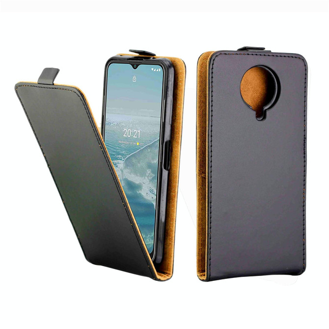 For Nokia G10 / G20 Vertical Flip Leather Phone Case with Card Slot(Black)