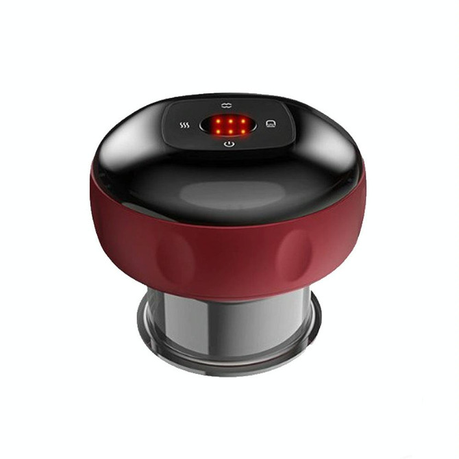 6-speed Charging Electric Cupping Massage Device(Red Wine)