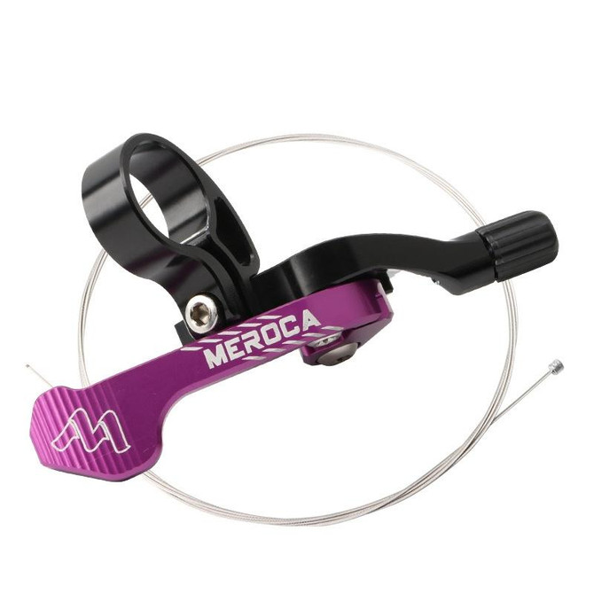 MEROCA Bicycle Telescoping Pipeline Controller Lifting Sitting Pipeline Control Switch(Black Purple)