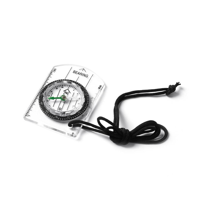 4 PCS 2 in 1 Compass With Map Measuring Ruler Outdoor Multifunctional Compass